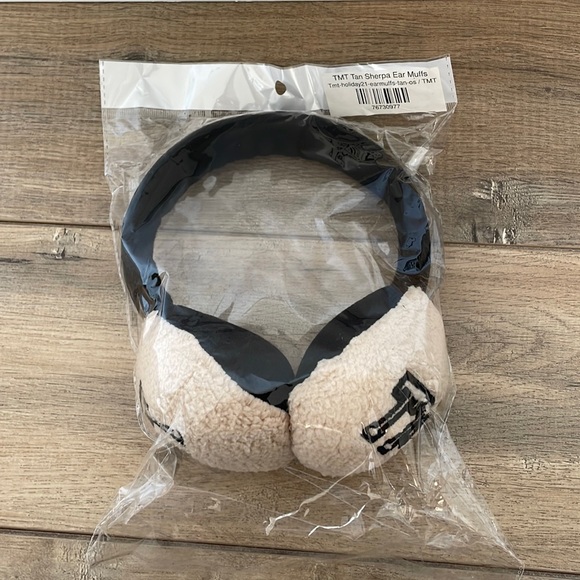 TMT TAN SHERPA EAR MUFFS - Picture 1 of 5